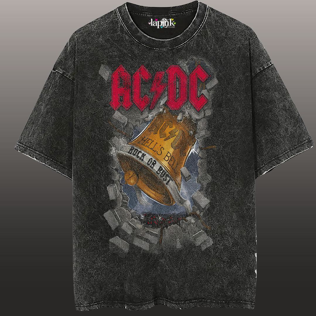 Polera Concierto AC/DC Chile 2026 Acid Wash Edición Especial Rock 7  1