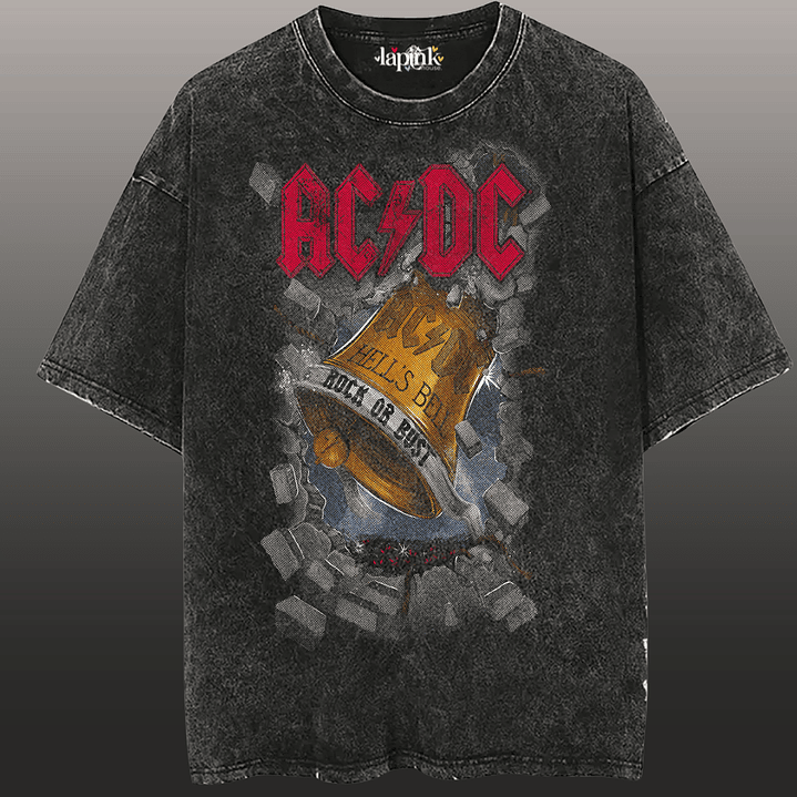 Polera Concierto AC/DC Chile 2026 Acid Wash Edición Especial Rock 7  1