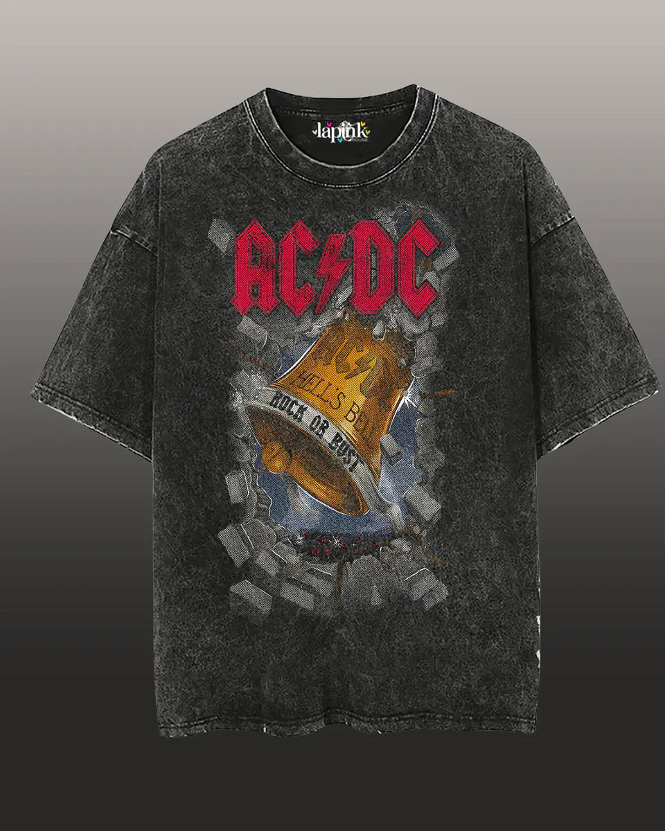 Polera Concierto AC/DC Chile 2026 Acid Wash Edición Especial Rock 7  1