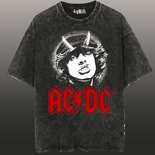 Polera Concierto AC/DC Chile 2026 Acid Wash Edición Especial Rock 14