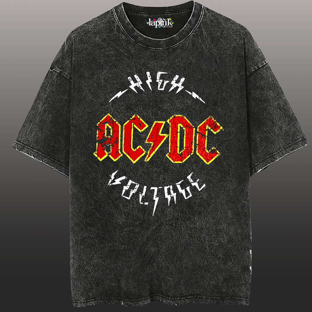 Polera Concierto AC/DC Chile 2026 Acid Wash Edición Especial Rock 15 1