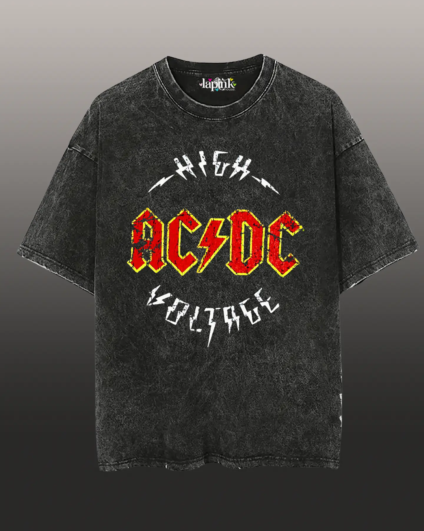 Polera Concierto AC/DC Chile 2026 Acid Wash Edición Especial Rock 15 1