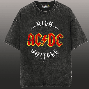 Polera Concierto AC/DC Chile 2026 Acid Wash Edición Especial Rock 15