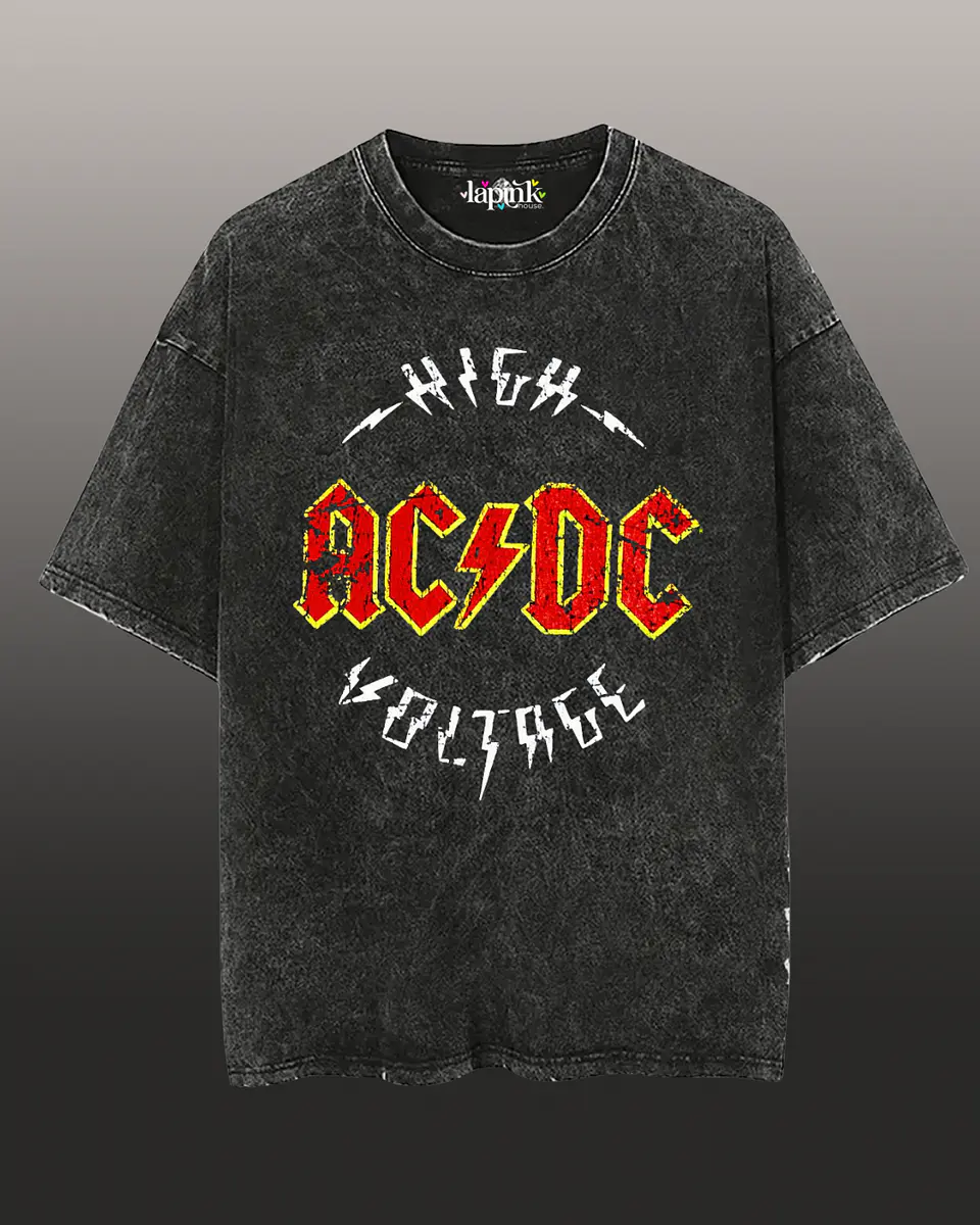Polera Concierto AC/DC Chile 2026 Acid Wash Edición Especial Rock 15 1