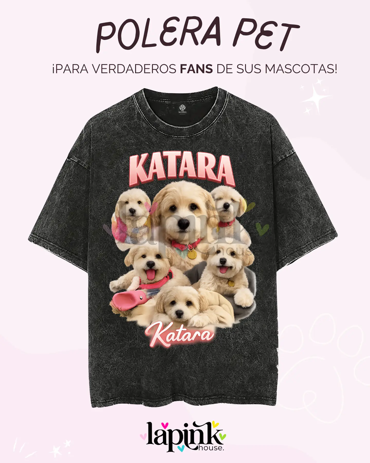Polera PET Fan de tu mascota personalizada 7