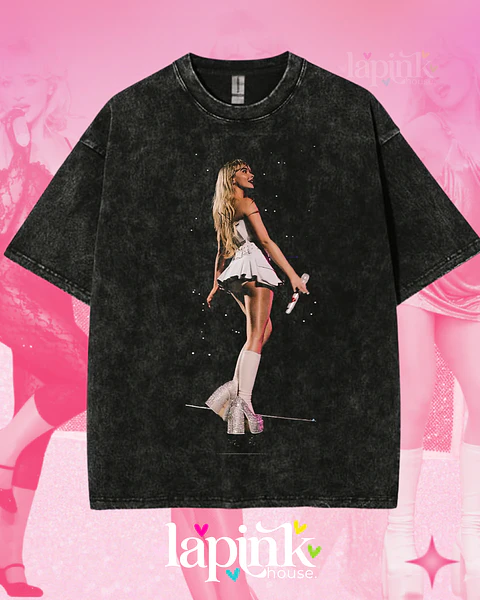 Polera Sabrina Carpenter Diseño Exclusivo 3 Acid Wash
