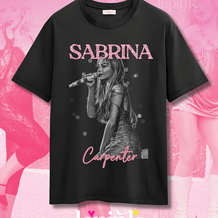 Polera Sabrina Carpenter Diseño Exclusivo 4 Glitter
