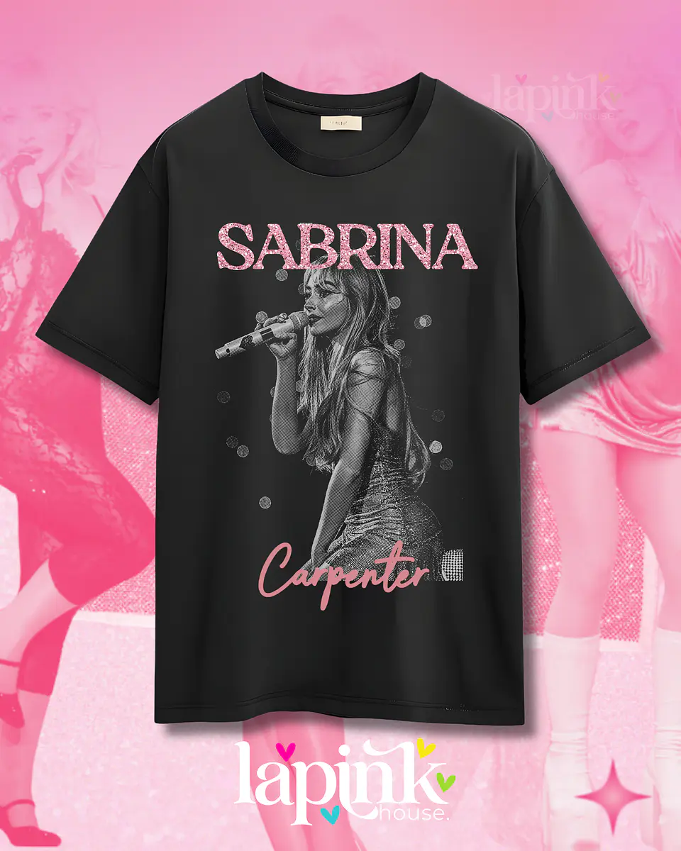 Polera Sabrina Carpenter Diseño Exclusivo 4 Glitter 1