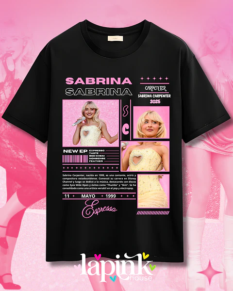 Polera Sabrina Carpenter Diseño Exclusivo 11