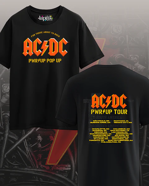 Polera Concierto AC/DC Chile 2026– Edición Especial Rock 16