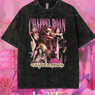 Polera Chappell Roan Lollapalooza Chile 2026 – Diseño Exclusivo Fan Merch Acid Wash 1 