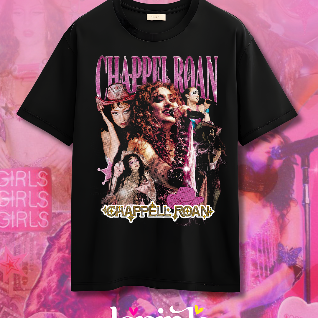 Polera Chappell Roan Lollapalooza Chile 2026 – Diseño Exclusivo Fan Merch 1  1