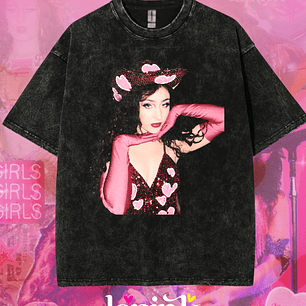 Polera Chappell Roan Lollapalooza Chile 2026 – Diseño Exclusivo Fan Merch Acid Wash 3