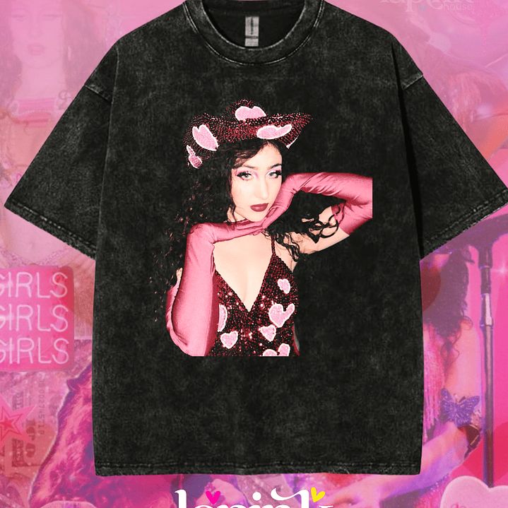 Polera Chappell Roan Lollapalooza Chile 2026 – Diseño Exclusivo Fan Merch Acid Wash 3 1