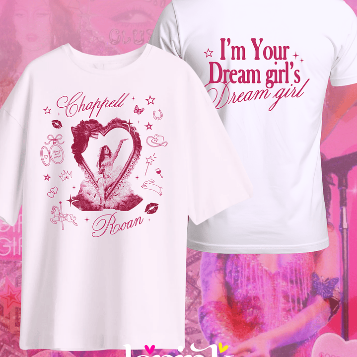 Polera Chappell Roan Lollapalooza Chile 2026 – Diseño Exclusivo Fan Merch 6 Doble Estampado  2