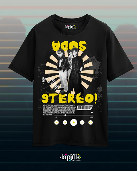 Poleras Soda Stereo - Diseño exclusivo - Concierto Chile 2026 - Edición Limitada 2