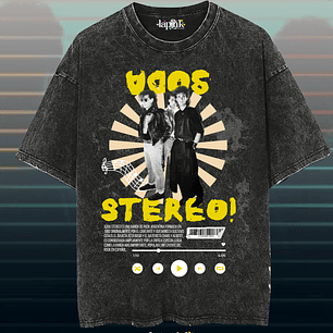 Poleras Soda Stereo - Diseño exclusivo - Concierto Chile 2026 - Edición Limitada 2 Acid Wash