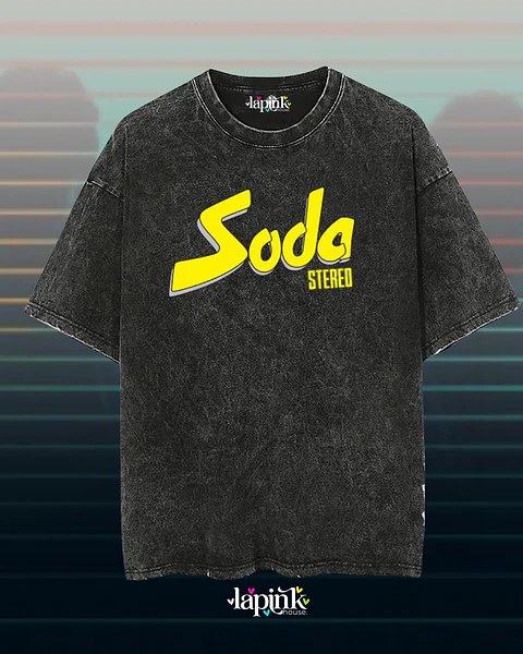 Poleras Soda Stereo - Diseño exclusivo - Concierto Chile 2026 - Edición Limitada 3 Acid Wash