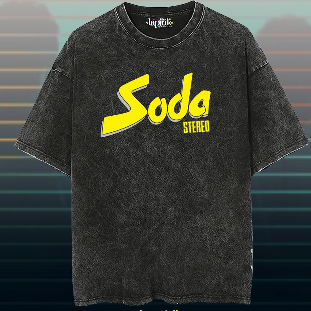 Poleras Soda Stereo - Diseño exclusivo - Concierto Chile 2026 - Edición Limitada 3 Acid Wash 1
