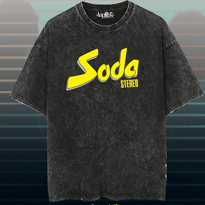 Poleras Soda Stereo - Diseño exclusivo - Concierto Chile 2026 - Edición Limitada 3 Acid Wash 1