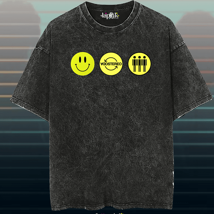 Poleras Soda Stereo - Diseño exclusivo - Concierto Chile 2026 - Edición Limitada 4 Acid Wash 1