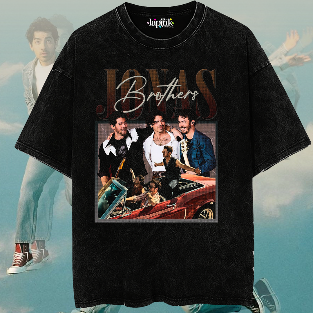 Polera Jonas Brothers - Diseño Exclusivo 1 Acid Wash 1
