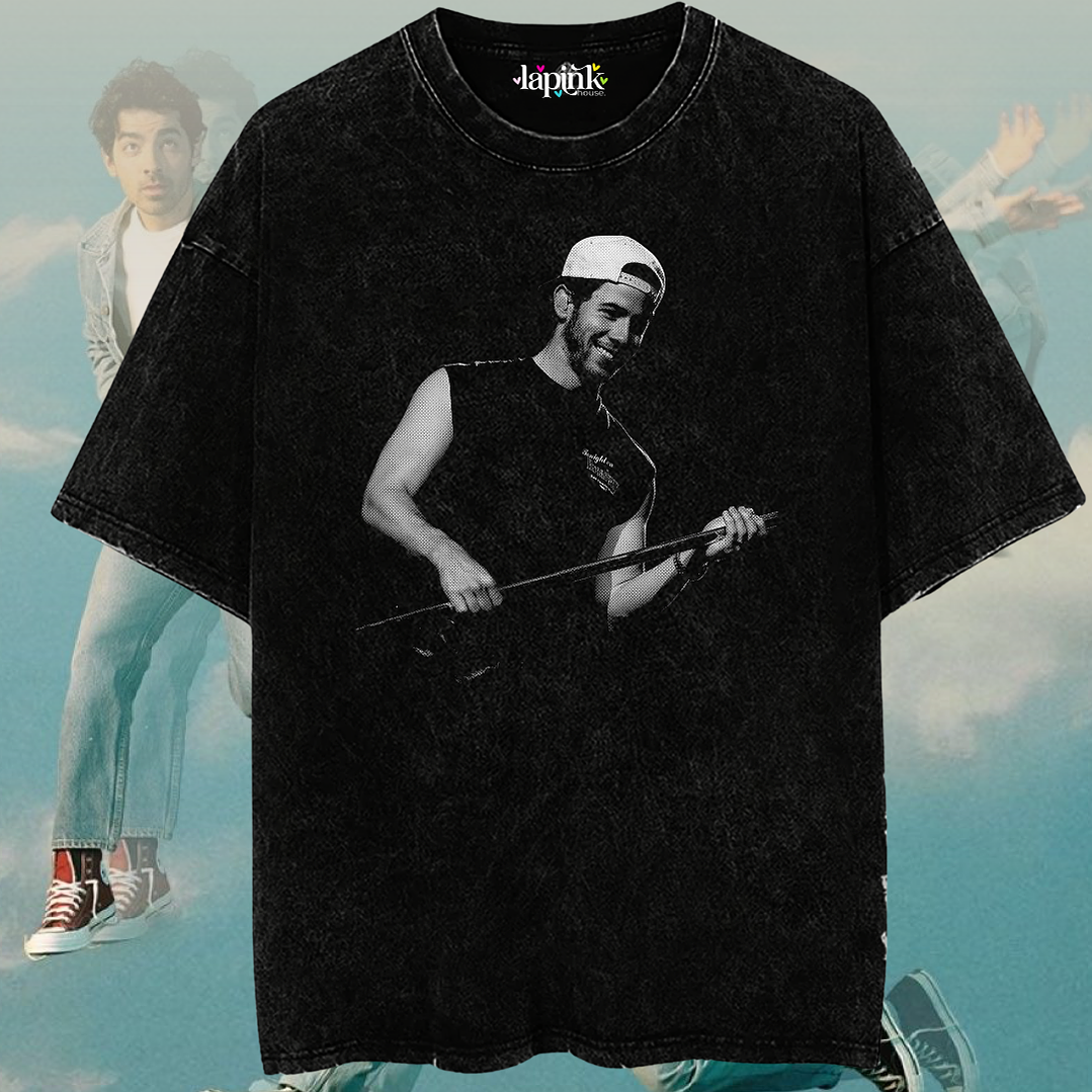 Polera Jonas Brothers Nick Jonas - Diseño Exclusivo 3 Acid Wash 1