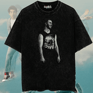 Polera Jonas Brothers Kevin Jonas - Diseño Exclusivo 4 Acid Wash