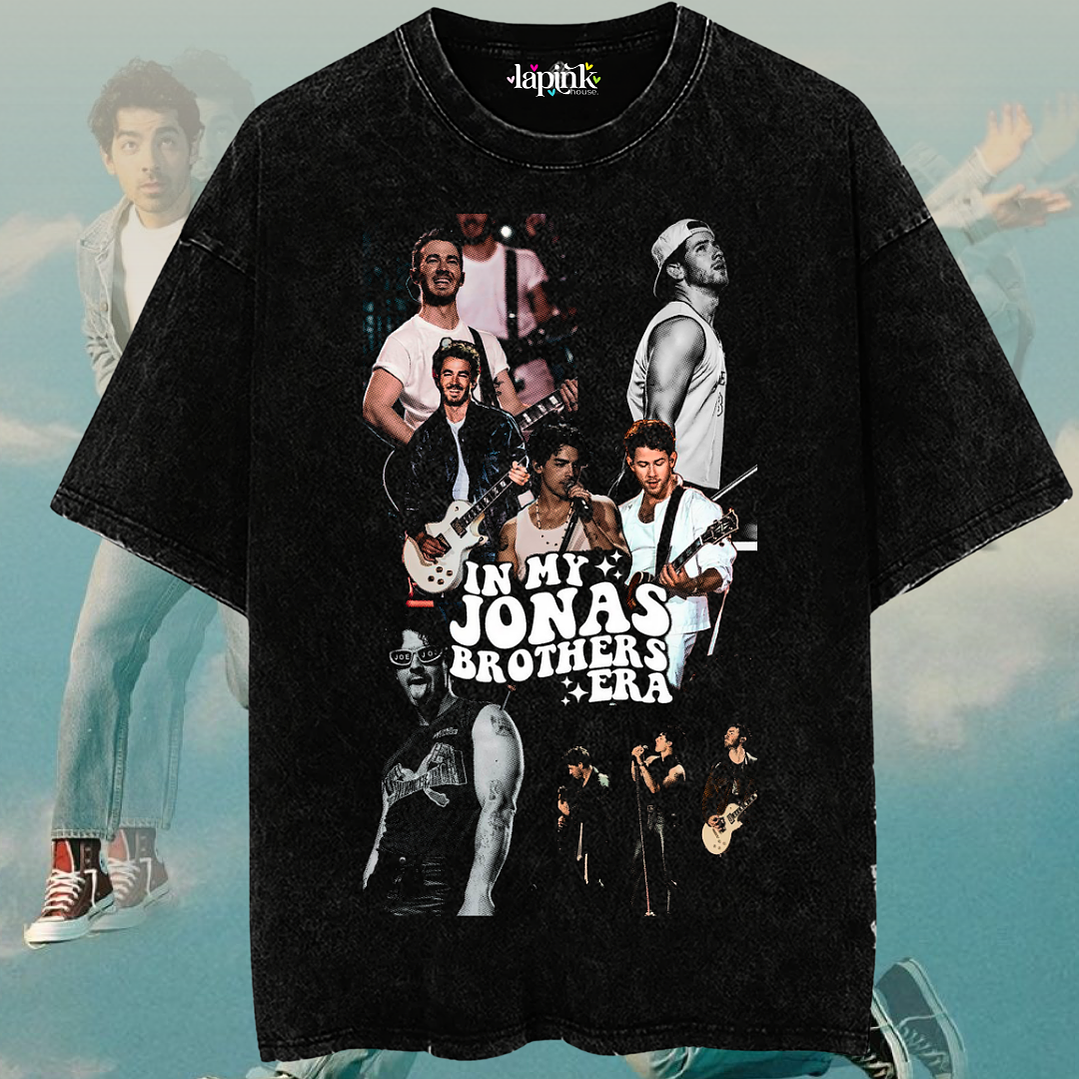 Polera Jonas Brothers - Diseño Exclusivo 12 Acid Wash 1