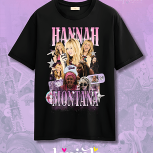 Polera Hannah Montana Bootleg Diseño Exclusivo Miley Cyrus 1 