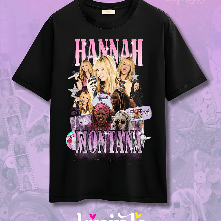 Polera Hannah Montana Bootleg Diseño Exclusivo Miley Cyrus 1  1