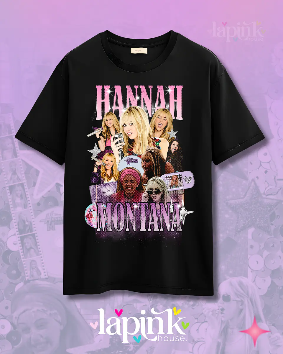 Polera Hannah Montana Bootleg Diseño Exclusivo Miley Cyrus 1  1