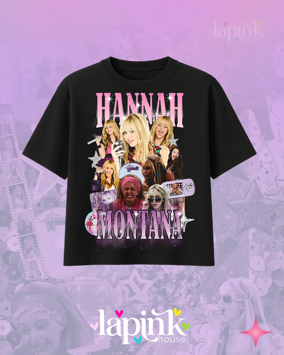 Polera Hannah Montana Bootleg Diseño Exclusivo Miley Cyrus 1  3