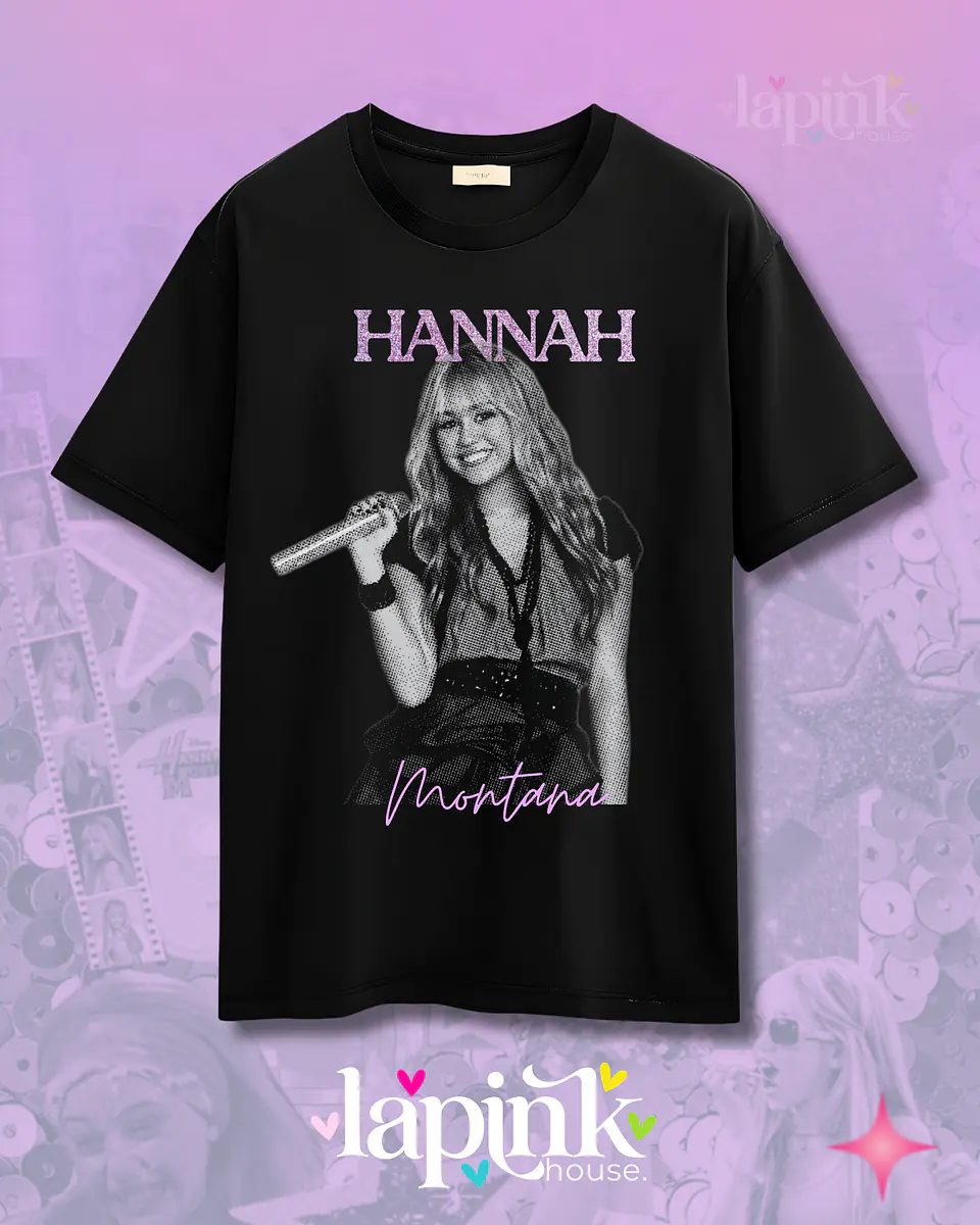 Polera Hannah Montana  Diseño Exclusivo Miley Cyrus Glitter 3 2