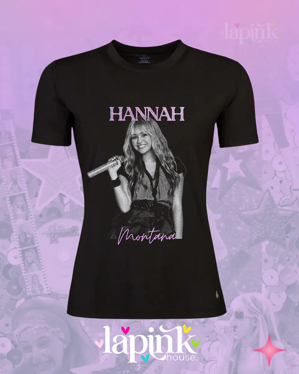 Polera Hannah Montana  Diseño Exclusivo Miley Cyrus Glitter 3 3