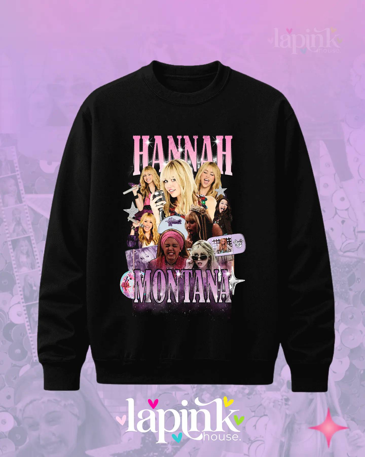 Poleron Hannah Montana Bootleg Diseño Exclusivo  Miley Cyrus 1 2