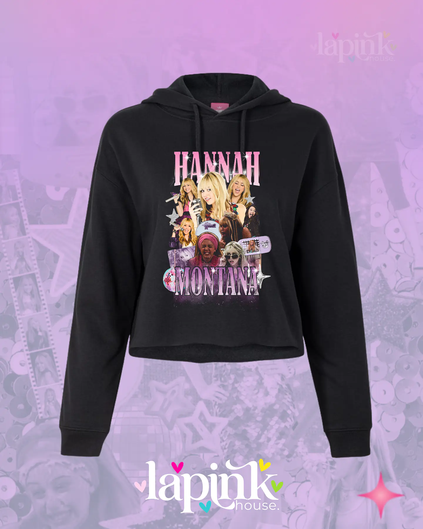 Poleron Hannah Montana Bootleg Diseño Exclusivo  Miley Cyrus 1 3