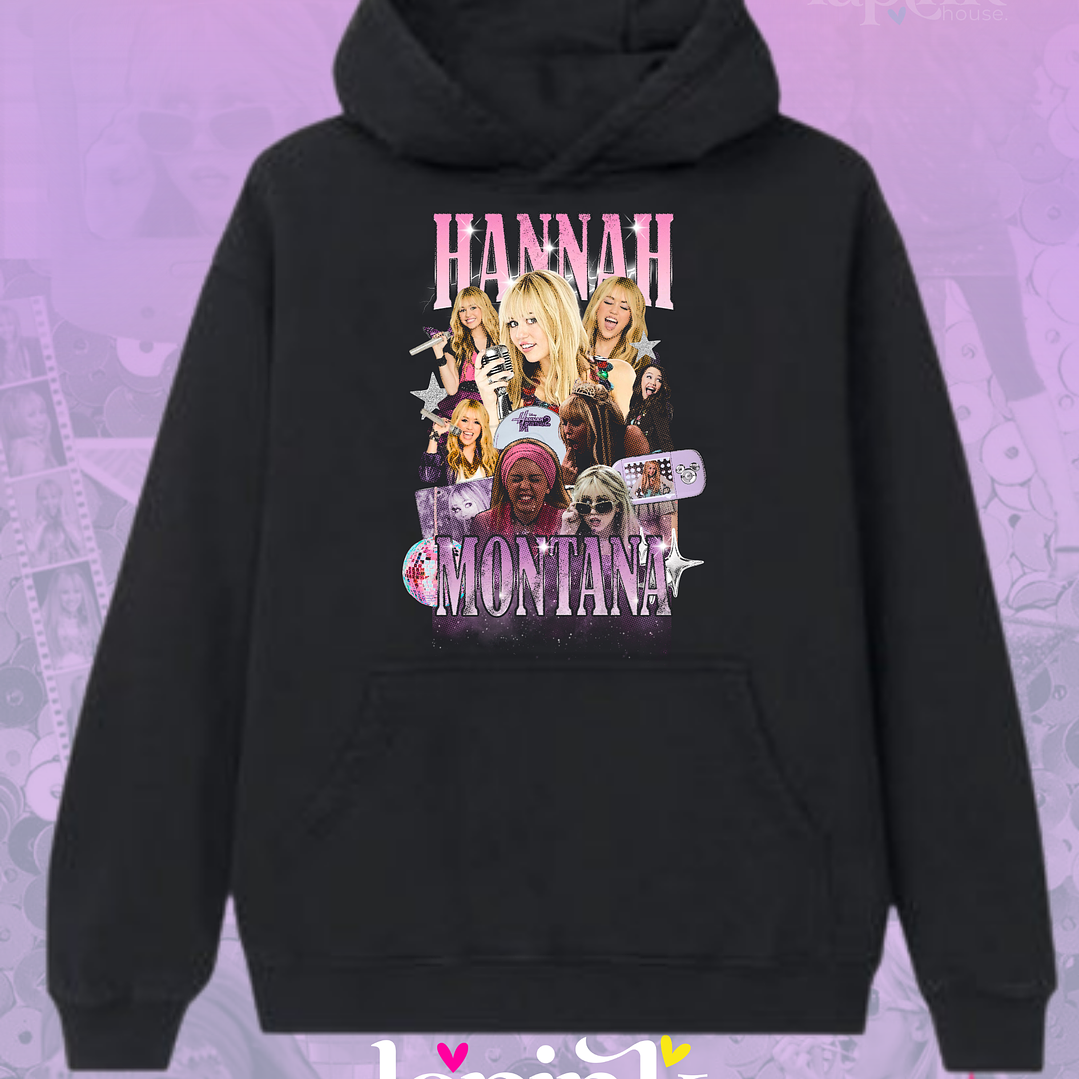 Poleron Hannah Montana Bootleg Diseño Exclusivo  Miley Cyrus 1 1