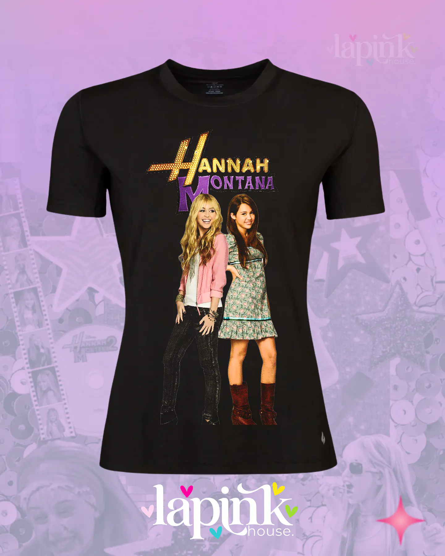 Polera Hannah Montana Diseño Exclusivo Miley Cyrus 2 3