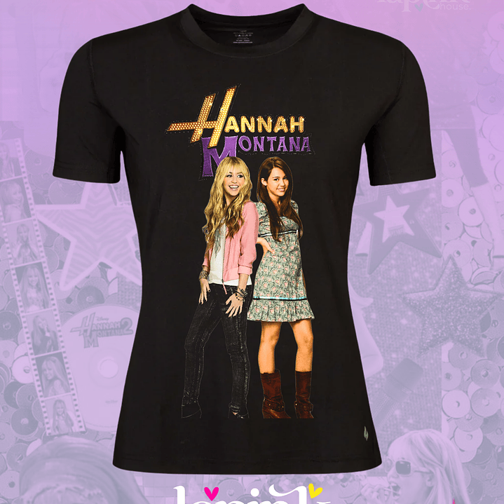 Polera Hannah Montana Diseño Exclusivo Miley Cyrus 2 3
