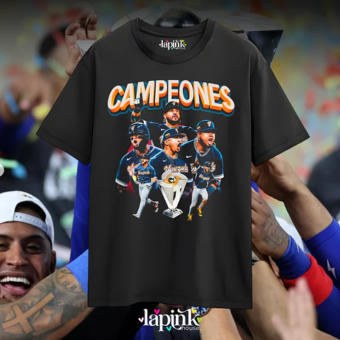 Polera Venezuela Campeón Clásico Mundial de Béisbol 2026 3
