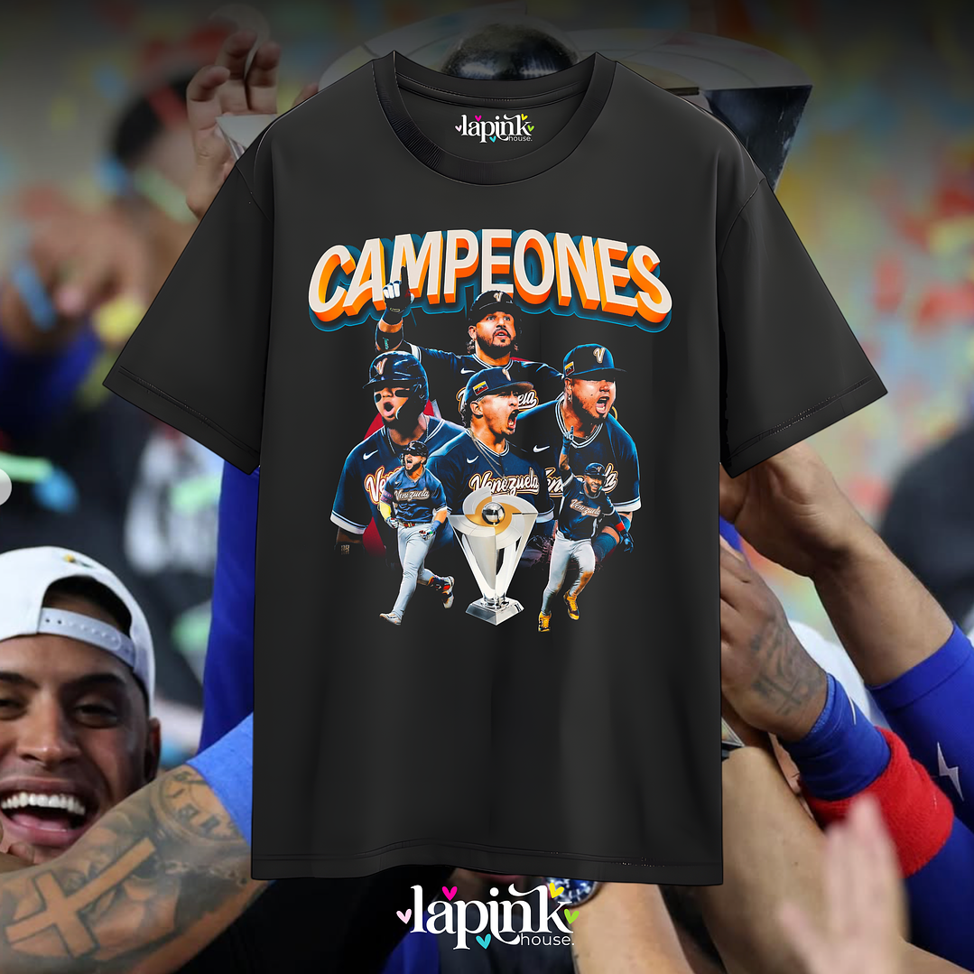 Polera Venezuela Campeón Clásico Mundial de Béisbol 2026 3 1