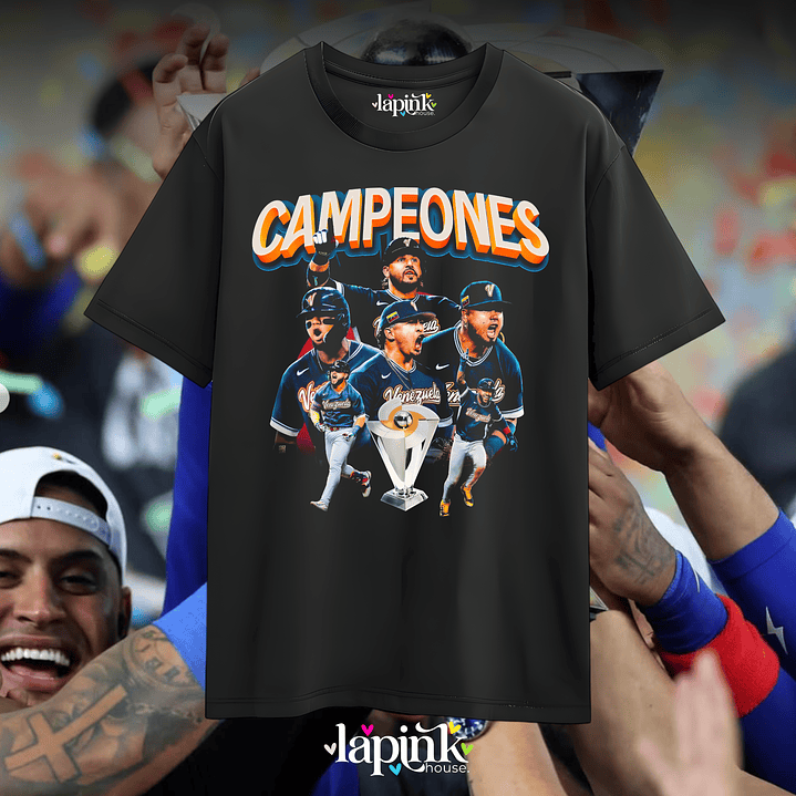 Polera Venezuela Campeón Clásico Mundial de Béisbol 2026 3 1