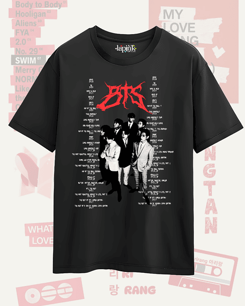 Polera BTS - Diseños Exclusivos K-pop 1 - 100% Algodón
