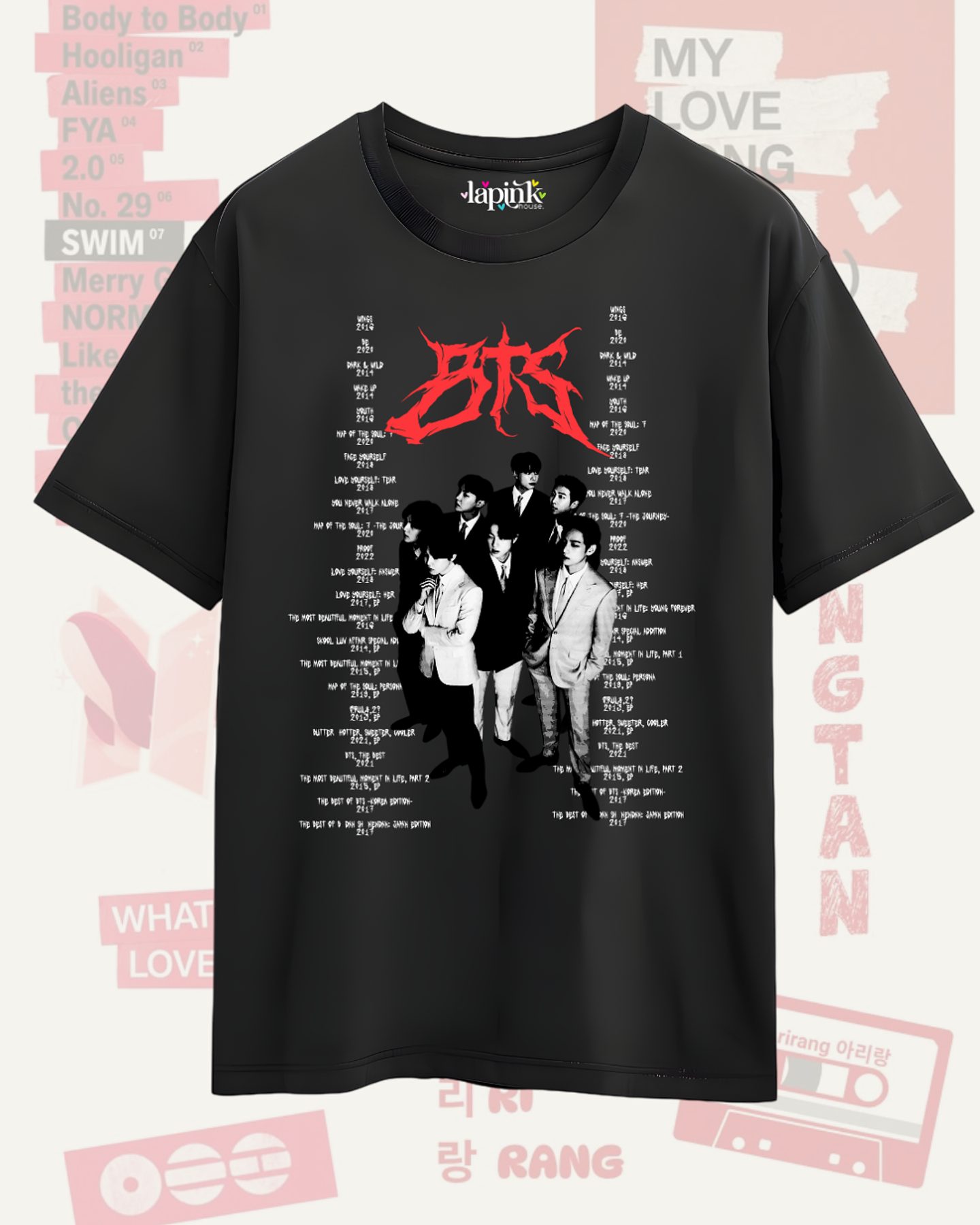 Polera BTS - Diseños Exclusivos K-pop 1 - 100% Algodón 1