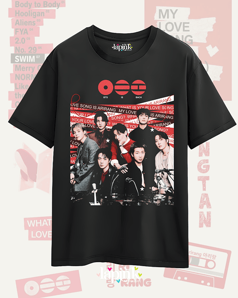 Polera BTS Arirang - Diseños Exclusivos K-pop 2 - 100% Algodón