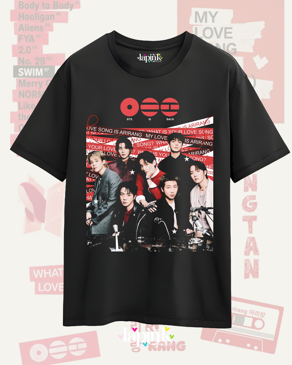 Polera BTS Arirang - Diseños Exclusivos K-pop 2 - 100% Algodón 1