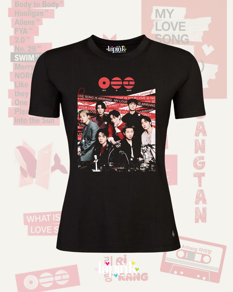 Polera BTS Arirang - Diseños Exclusivos K-pop 2 - 100% Algodón 2