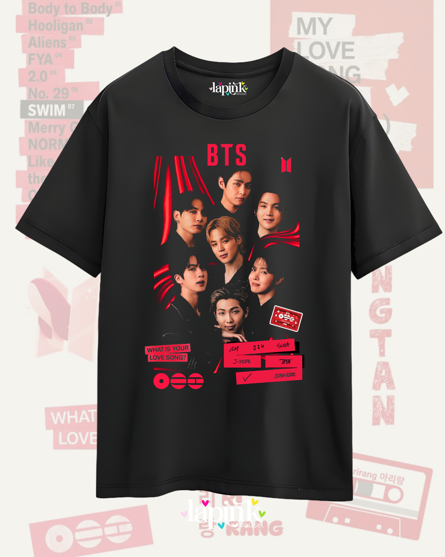 Polera BTS Arirang- Diseños Exclusivos K-pop 3 - 100% Algodón 1