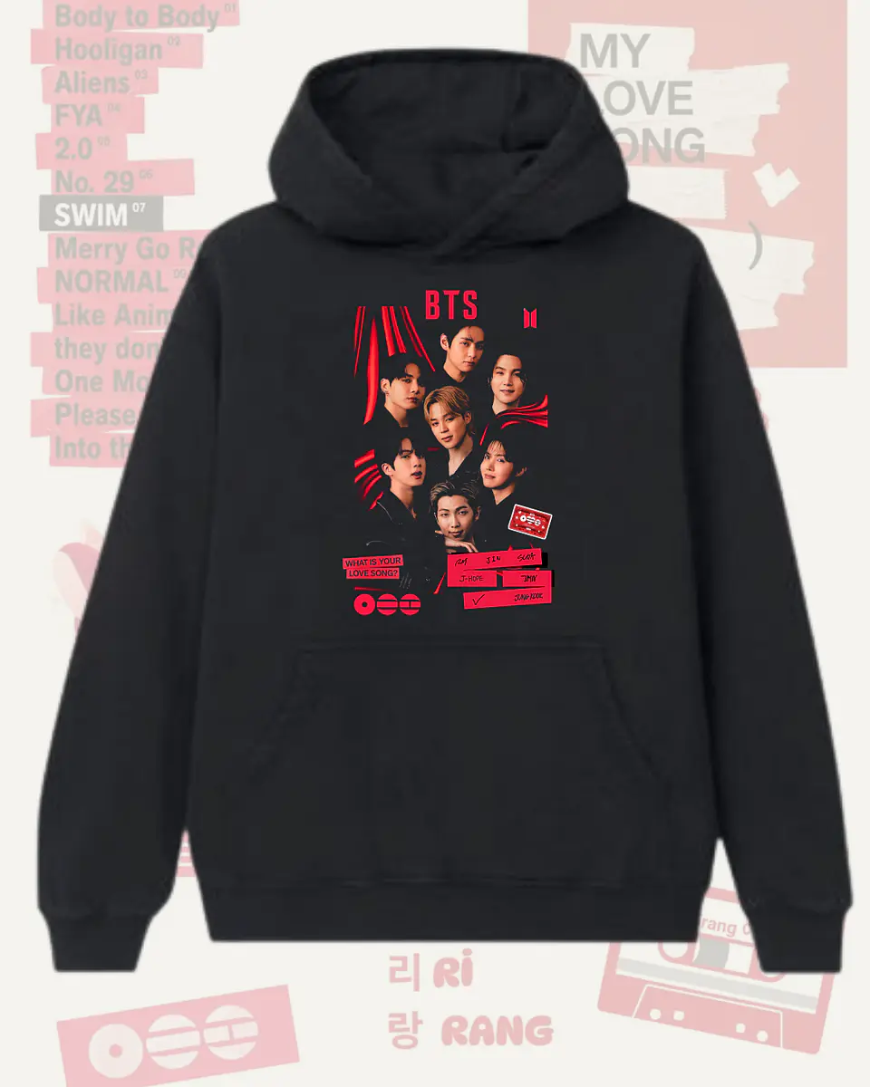 Poleron BTS - Diseños Exclusivos K-pop 3 - 100% Algodón 2